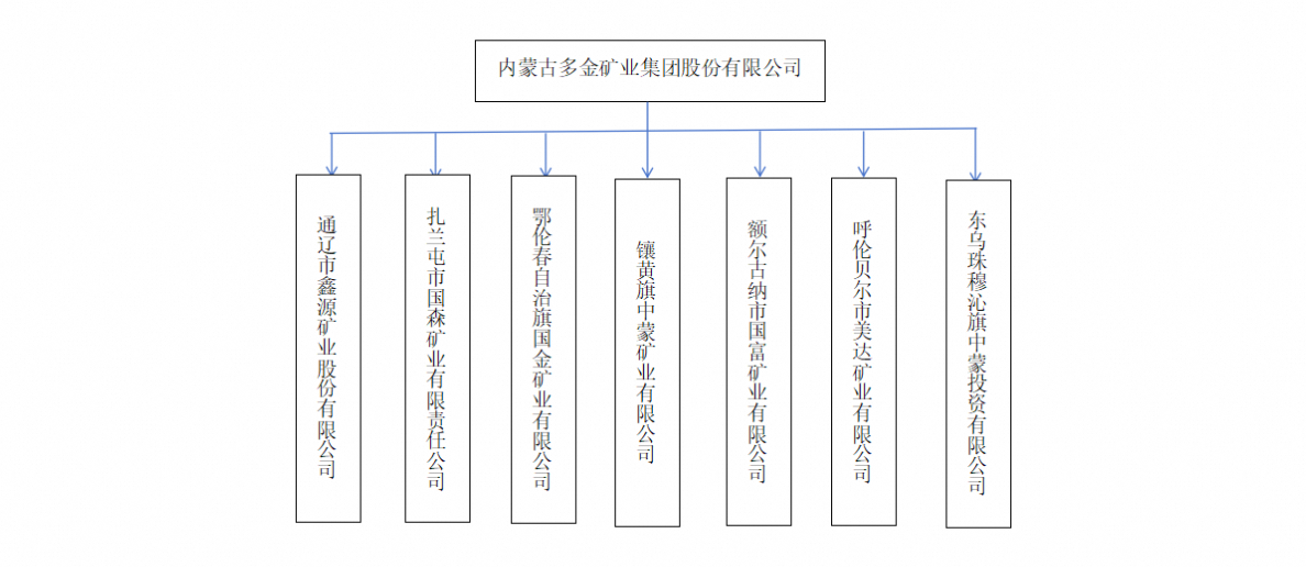 内蒙古多金矿业集团股份有限公司组织架构